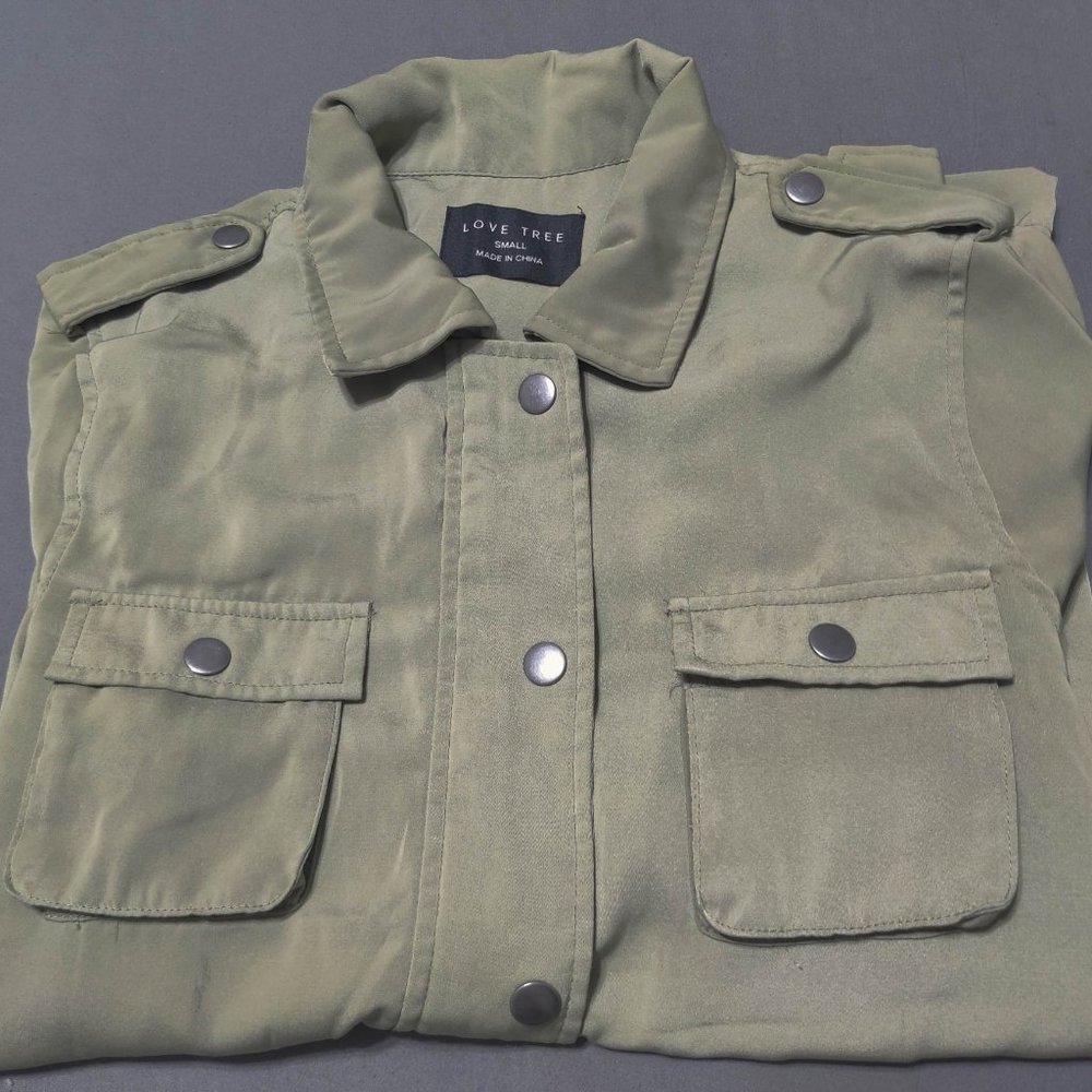 Love Tree Jacket, Olive Green, Women’s Small